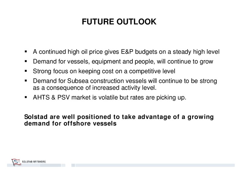 Q2 2013 RESULT – Solstad Offshore Asa – slide 21