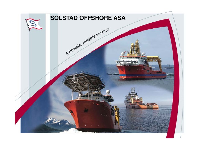 AUGUST 2012 CORPORATE PRESENTATION – Solstad Offshore Asa – slide 1