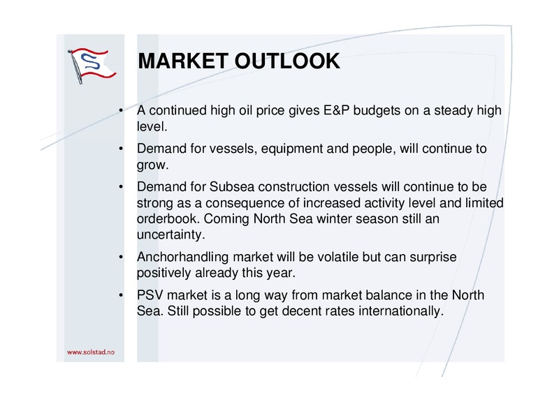 AUGUST 2012 CORPORATE PRESENTATION – Solstad Offshore Asa – slide 21