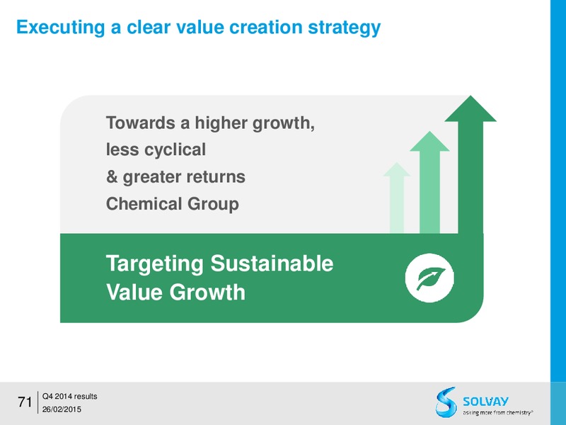 FY 2014 results – Solvay – slide 70