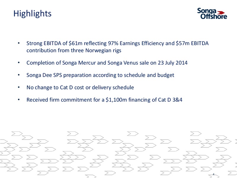 Q2 2014 EARNINGS CALL – Songa Offshore – slide 3