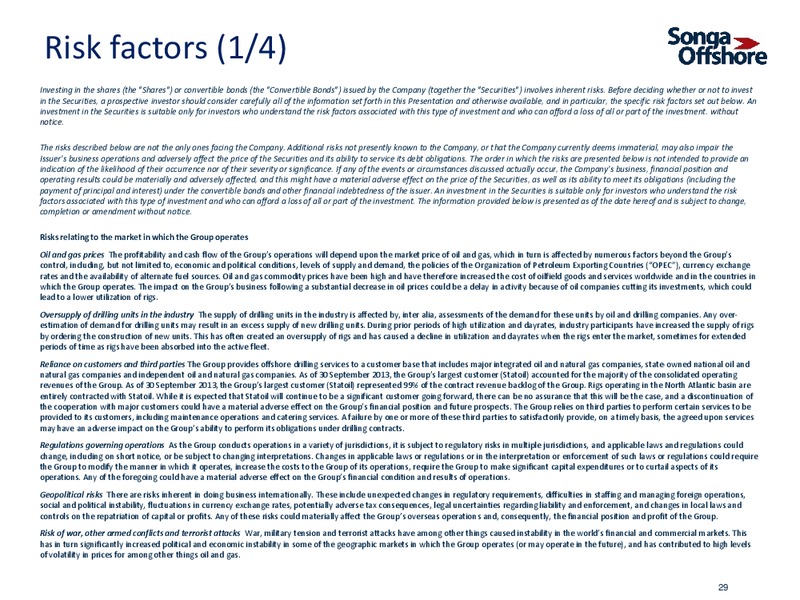 INVESTOR PRESENTATION – Songa Offshore – slide 27