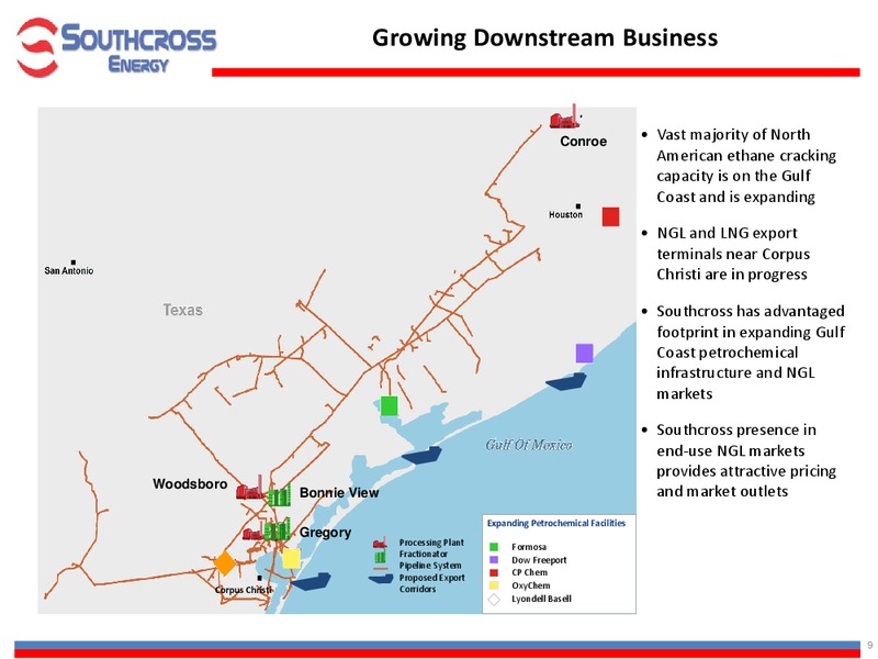 Investor Presentation – Southcross Energy Partners, L.P. – slide 9