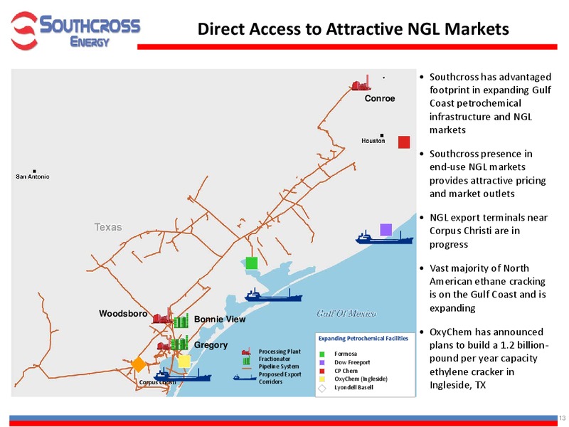 INVESTOR PRESENTATION – Southcross Energy Partners, L.P. – slide 13