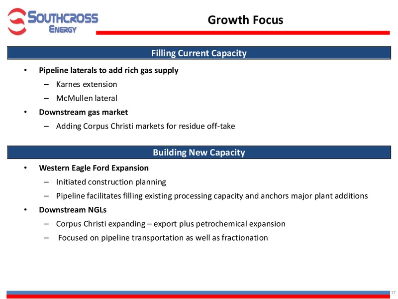 INVESTOR PRESENTATION – Southcross Energy Partners, L.P. – slide 17