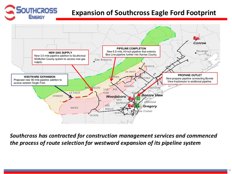 INVESTOR PRESENTATION – Southcross Energy Partners, L.P. – slide 18