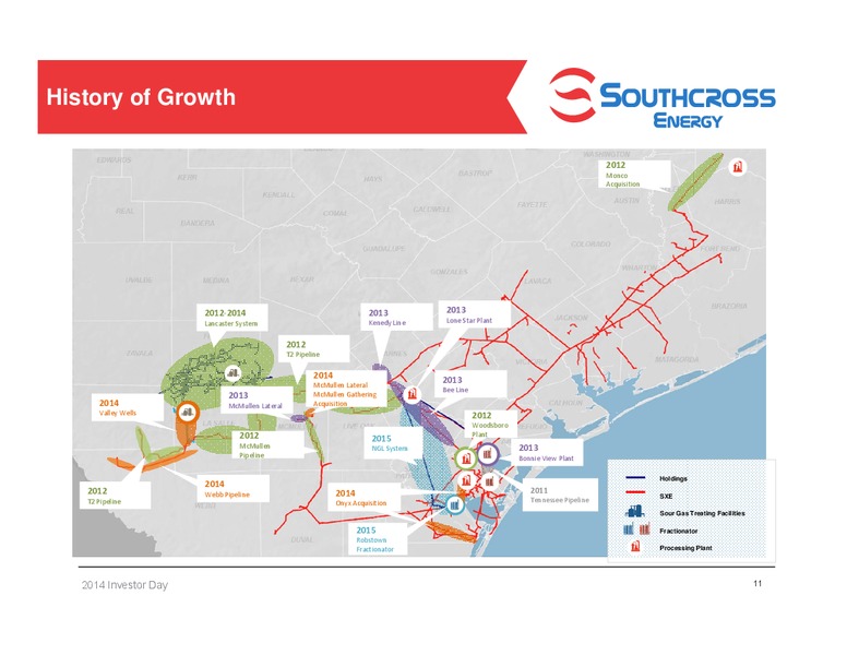 2014 Investor Day – Southcross Energy Partners, L.P. – slide 11