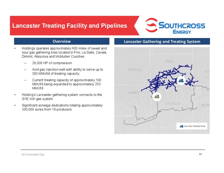 2014 Investor Day – Southcross Energy Partners, L.P. – slide 60