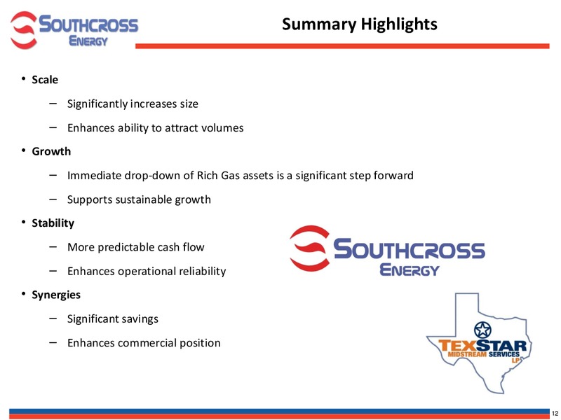 Investor Presentation – Texstar Midstream Services – slide 13