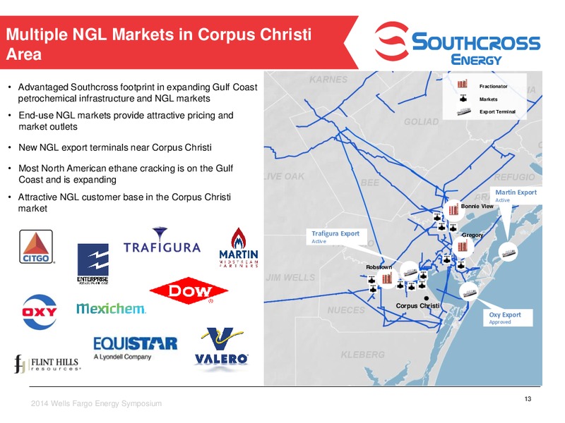 Wells Fargo Energy Symposium – Southcross Energy Partners, L.P. – slide 13
