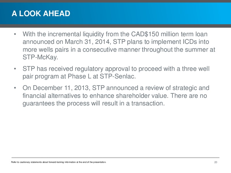 INVESTOR PRESENTATION – Southern Pacific Resources – slide 20