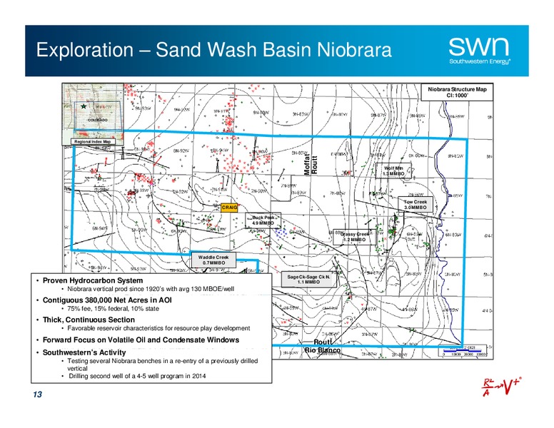 August 2014 Update – Southwestern Energy Co. – slide 13
