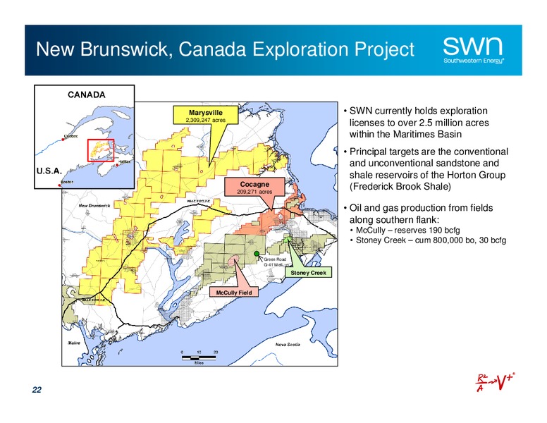 Investor Presentation – Southwestern Energy Co. – slide 22