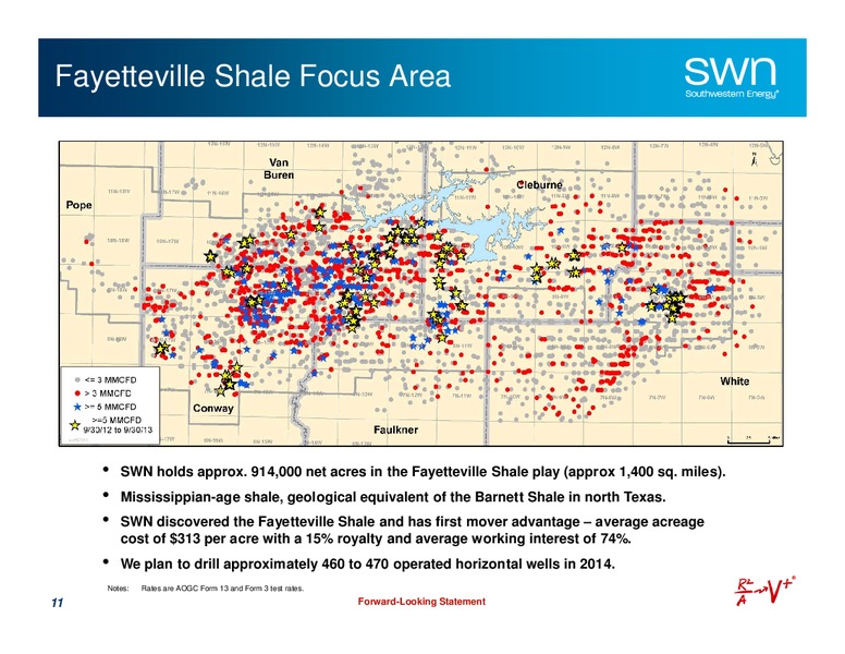 FEBRUARY 2014 UPDATE – Southwestern Energy Co. – slide 11