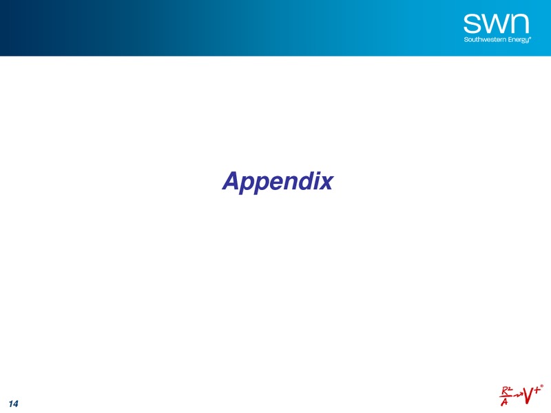 APRIL 2015 UPDATE – Southwestern Energy Co. – slide 14