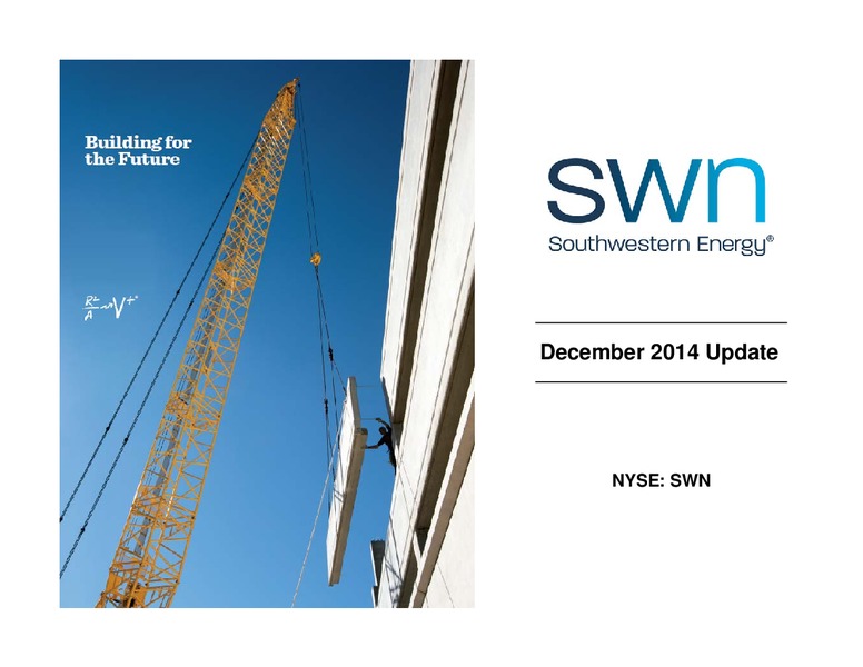 Investor Presentation – Southwestern Energy Co. – slide 1