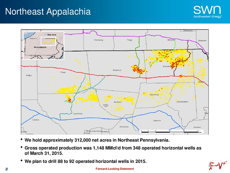 MAY 2015 UPDATE – Southwestern Energy Co. – slide 9