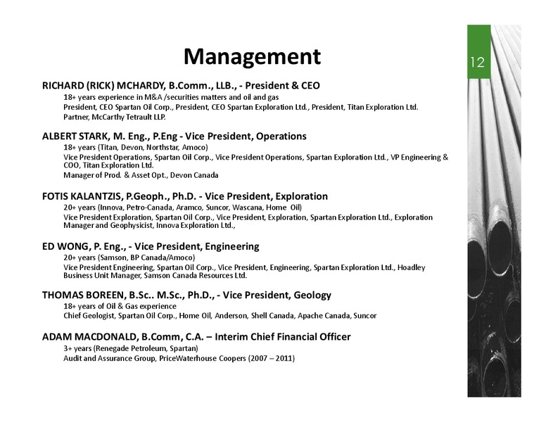 AUGUST 2014 INVESTOR PRESENTATION – Spartan Energy Corp. – slide 11