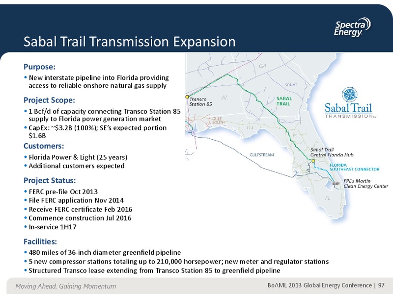 Supplemental Information Appendix – Spectra Energy Corp. – slide 88