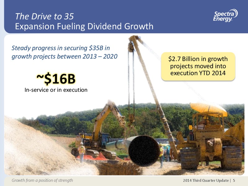 2014 Third Quarter Earnings Update – Spectra Energy Partners, Lp – slide 5