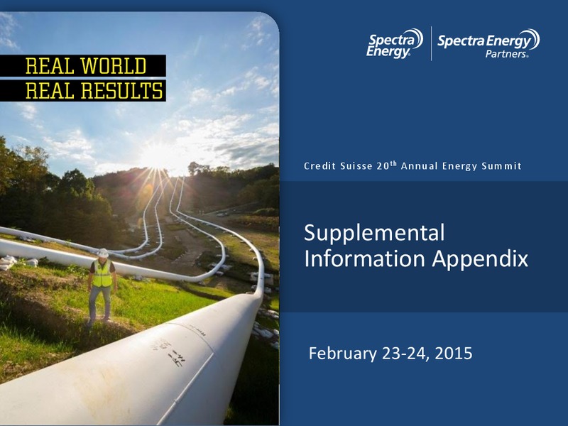 CREDIT SUISSE 20 TH ANNUAL ENERGY SUMMIT – Spectra Energy Partners, Lp – slide 1
