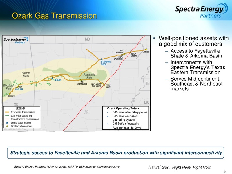 NAPTP PRESENTATION – Spectra Energy Partners, Lp – slide 9