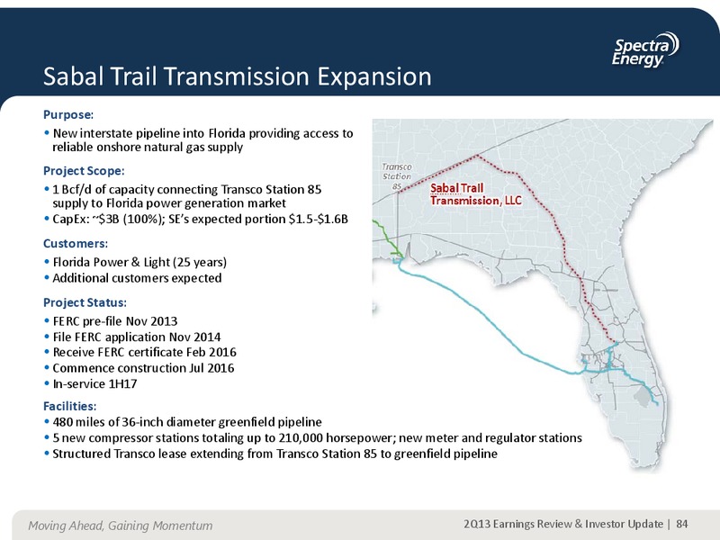AUGUST 2013 CORPORATE PRESENTATION – Spectra Energy Partners, Lp – slide 68