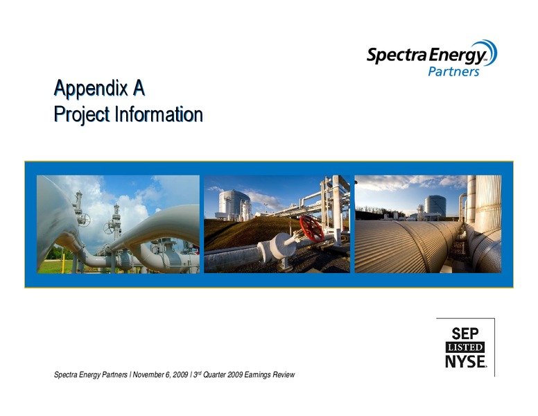 3RD QUARTER 2009 EARNINGS REVIEW – Spectra Energy Partners, Lp – slide 17