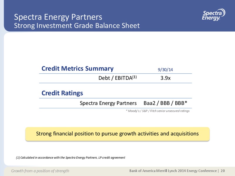 MERRILL LYNCH 2014 ENERGY CONFERENCE – Spectra Energy Partners, Lp – slide 13