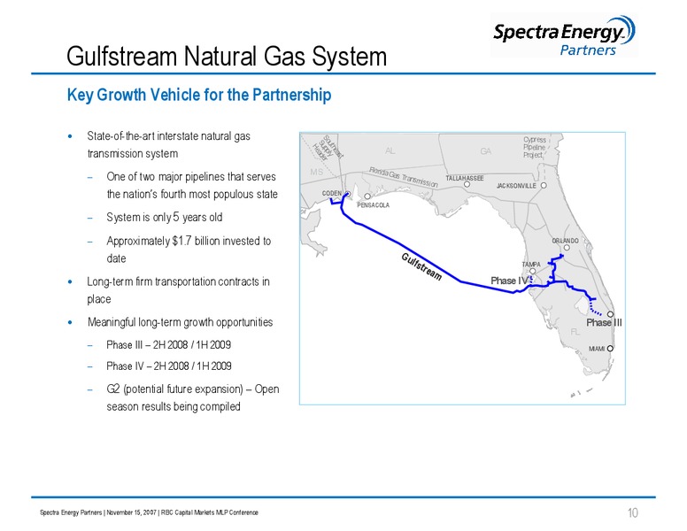 RBC CAPITAL MARKETS MLP CONFERENCE – Spectra Energy Partners, Lp – slide 10