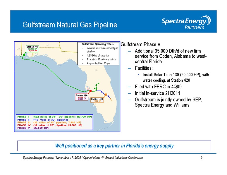 INVESTOR PRESENTATION – Spectra Energy Partners, Lp – slide 10