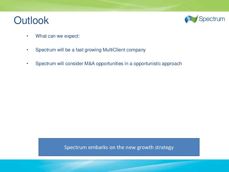 Q4 2010 EARNINGS CALL – Spectrum Asa – slide 33