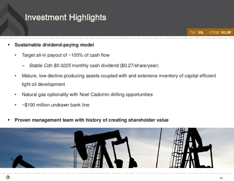 CORPORATE PRESENTATION – Spyglass Resources Corp. – slide 19