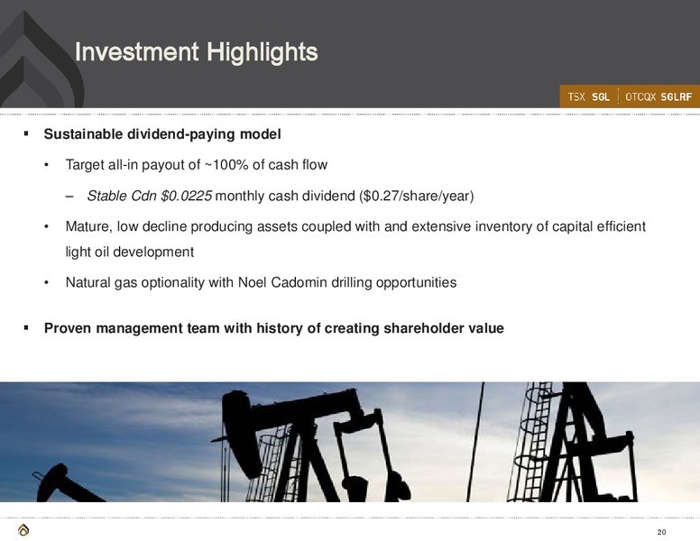 CORPORATE PRESENTATION – Spyglass Resources Corp. – slide 19