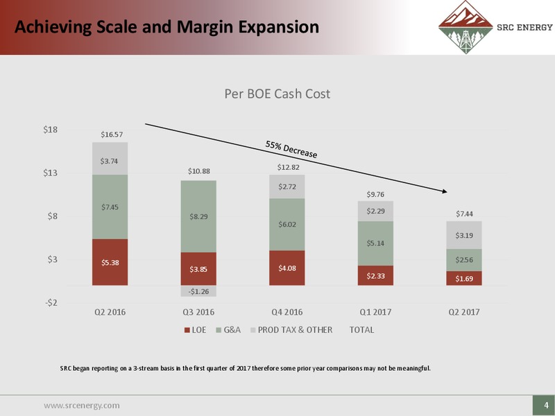 Johnson Rice 2017 Energy Conference – SRC Energy Inc – slide 3