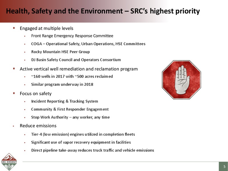BMO 2018 Global Energy Leadership Forum – SRC Energy Inc – slide 4