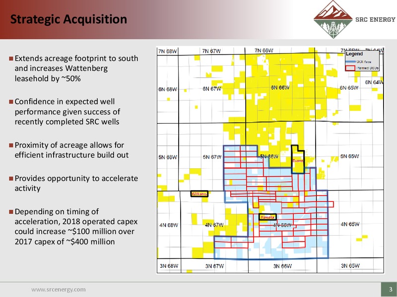 November 2017 Corporate Presentation – SRC Energy Inc – slide 2