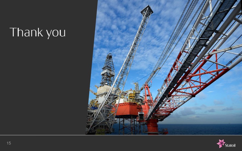 Capital Markets Update – Statoil – slide 14