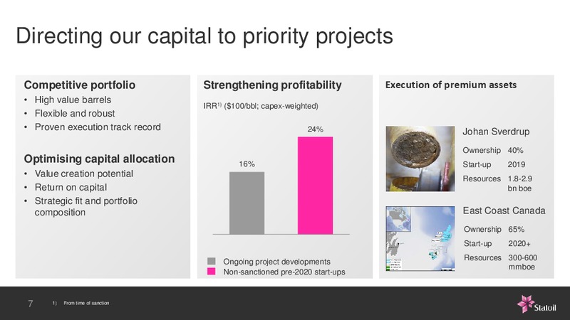 Statoil Business Update – Statoil – slide 7