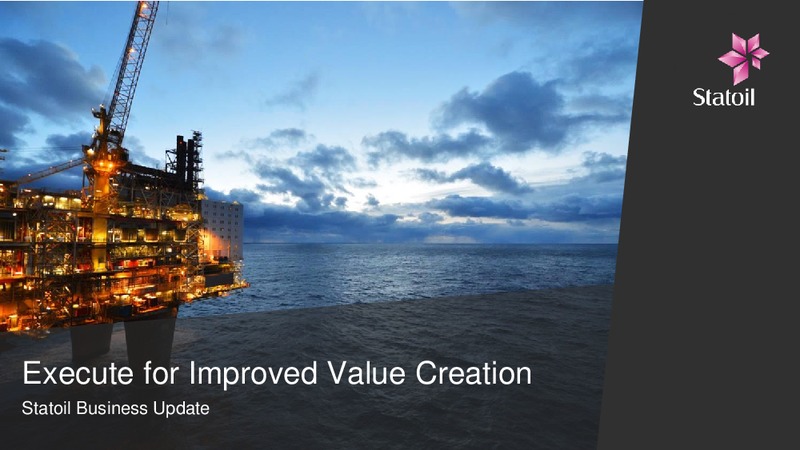 Business Update – Statoil – slide 1