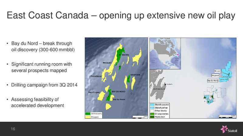 Business Update – Statoil – slide 16