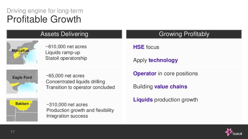 Business Update – Statoil – slide 17
