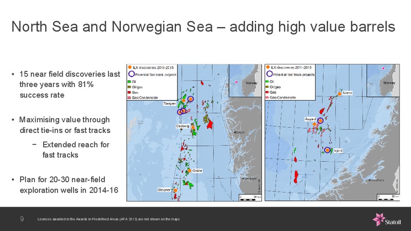 Creating Value from Exploration – Statoil – slide 8