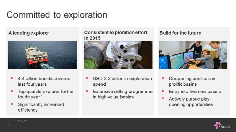 SWEDBANK NORDIC ENERGY SUMMIT – Statoil – slide 4