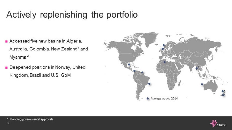 SWEDBANK NORDIC ENERGY SUMMIT – Statoil – slide 8