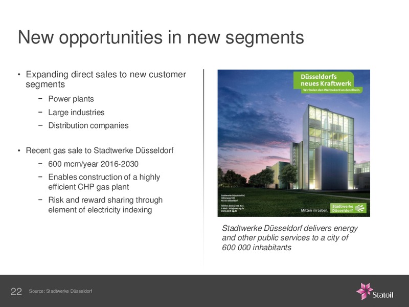 IR AUTUMN CONFERENCE – Statoil – slide 21
