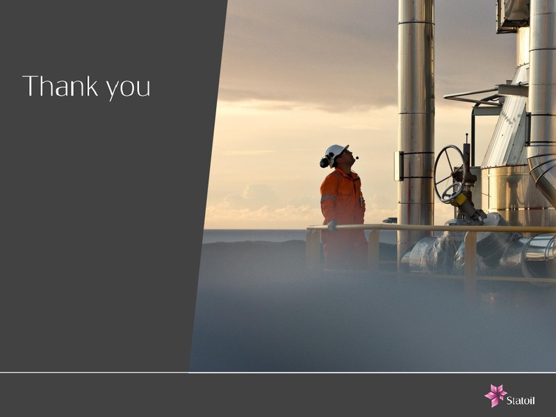 IR AUTUMN CONFERENCE – Statoil – slide 25