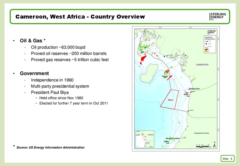 FEBRUARY 2015 CORPORATE PRESENTATION – Sterling Energy – slide 5