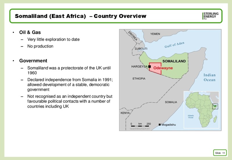 FEBRUARY 2015 CORPORATE PRESENTATION – Sterling Energy – slide 10