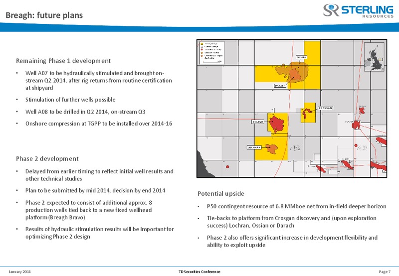 TD Securities Conference – Sterling Resources Ltd. – slide 7